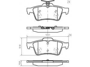 VEMA K620101 stabdžių trinkelių rinkinys, diskinis stabdys 
 Techninės priežiūros dalys -> Papildomas remontas
1360254, 1360304, 1360306, 1753860