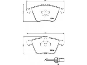 HELLA PAGID 8DB 355 011-711 stabdžių trinkelių rinkinys, diskinis stabdys 
 Techninės priežiūros dalys -> Papildomas remontas
480698157R, 4F0698151D, 4F0698151K