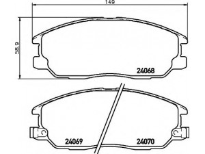 HELLA 8DB 355 010-451 stabdžių trinkelių rinkinys, diskinis stabdys 
 Techninės priežiūros dalys -> Papildomas remontas
5810135100, 581013EU00, 581013EU01