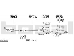 BOSAL 090.399.15 išmetimo sistema 
 Išmetimo sistema -> Išmetimo sistema, visa
