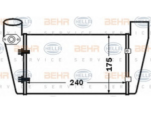 HELLA 8ML 376 776-071 tarpinis suslėgto oro aušintuvas, kompresorius
058 145 805 B, 058 145 805 B