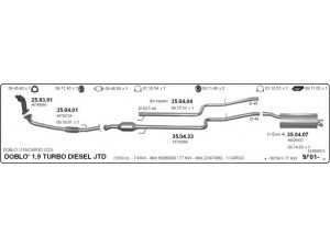 IMASAF 524000072 išmetimo sistema 
 Išmetimo sistema -> Išmetimo sistema, visa
