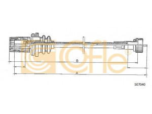 COFLE S07040 tachometro velenas 
 Dviratė transporto priemonės -> Kabeliai ir tachometro velenaai -> Tachometro velenas
5934788, 7640904