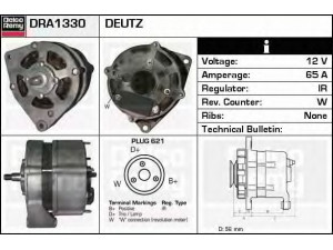 DELCO REMY DRA1330 kintamosios srovės generatorius 
 Elektros įranga -> Kint. sr. generatorius/dalys -> Kintamosios srovės generatorius
117 3857, 1172857, 304 5139, 01172857