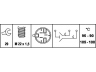HELLA 6ZT 007 837-021 temperatūros jungiklis, radiatoriaus ventiliatorius 
 Aušinimo sistema -> Siuntimo blokas, aušinimo skysčio temperatūra
13 41 039, 13 41 044, 90339409