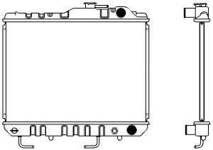 SAKURA  Automotive 1460-0102 radiatorius, variklio aušinimas
