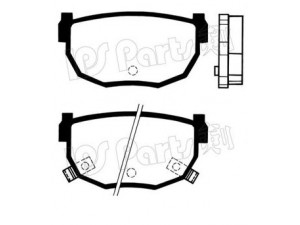 IPS Parts IBR-1194 stabdžių trinkelių rinkinys, diskinis stabdys 
 Techninės priežiūros dalys -> Papildomas remontas
D4060-8H385