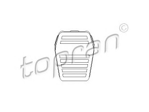 TOPRAN 302 746 pedalo antdėklas, stabdžių pedalas 
 Vidaus įranga -> Rankinės/kojinės svirties sistema
6 168 375, 89FB2457AA
