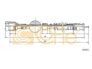 COFLE S21012 tachometro velenas 
 Elektros įranga -> Prietaisai -> Tachometro velenas
612392