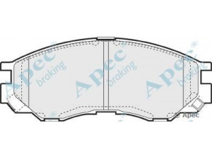 APEC braking PAD1059 stabdžių trinkelių rinkinys, diskinis stabdys 
 Techninės priežiūros dalys -> Papildomas remontas
DBP511119, MR205256, MR205257, MR389547