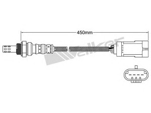 WALKER PRODUCTS 250-24971 lambda jutiklis 
 Variklis -> Variklio elektra
82 00 485 076