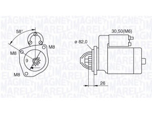MAGNETI MARELLI 063521090180 starteris 
 Elektros įranga -> Starterio sistema -> Starteris
46430721