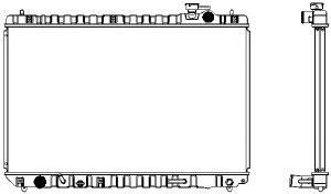 SAKURA  Automotive 1461-0218A radiatorius, variklio aušinimas