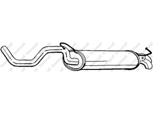 BOSAL 278-145 galinis duslintuvas 
 Išmetimo sistema -> Duslintuvas
1J6 253 609 AN, 1J6 253 609 C, 1J6.253.609AA