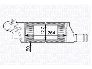 MAGNETI MARELLI 351319202130 tarpinis suslėgto oro aušintuvas, kompresorius 
 Variklis -> Oro tiekimas -> Įkrovos agregatas (turbo/superįkrova) -> Tarpinis suslėgto oro aušintuvas
13 02 113, 24 42 7069, 91 96 705