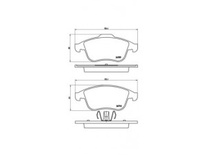 BREMBO P 68 046 stabdžių trinkelių rinkinys, diskinis stabdys 
 Techninės priežiūros dalys -> Papildomas remontas
410600011R, 410605055R, 410607585R