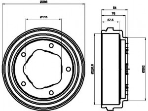 HELLA PAGID 8DT 355 300-151 stabdžių būgnas 
 Stabdžių sistema -> Būgninis stabdys -> Stabdžių būgnas
6167629