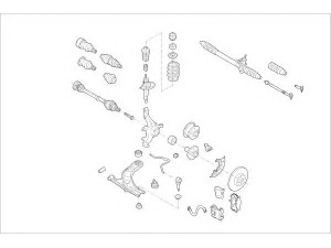 DELPHI VW-08453-F rato pakaba 
 Ašies montavimas/vairavimo mechanizmas/ratai -> Prekių paieška pagal schemą