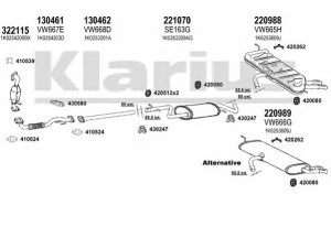 KLARIUS 931202E išmetimo sistema 
 Išmetimo sistema -> Išmetimo sistema, visa