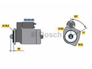BOSCH 0 001 125 609 starteris 
 Elektros įranga -> Starterio sistema -> Starteris
059 911 024 H, 059 911 024 H