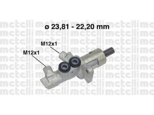 METELLI 05-0548 pagrindinis cilindras, stabdžiai 
 Stabdžių sistema -> Pagrindinis stabdžių cilindras
34 31 6 764 123