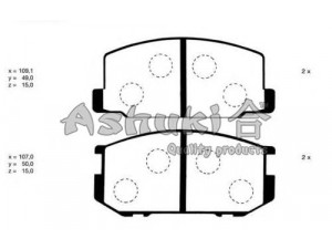ASHUKI D093-02 stabdžių trinkelių rinkinys, diskinis stabdys 
 Techninės priežiūros dalys -> Papildomas remontas
04491-14150, V9118A007, 32079/SPIDAN