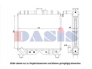 AKS DASIS 440216N radiatorius, variklio aušinimas