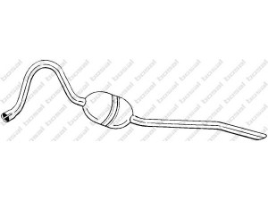 BOSAL 279-874 galinis duslintuvas 
 Išmetimo sistema -> Duslintuvas
1319501, 663753, 686783, 9122389