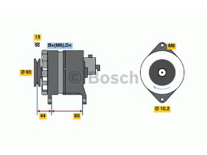 BOSCH 9 120 144 606 kintamosios srovės generatorius 
 Elektros įranga -> Kint. sr. generatorius/dalys -> Kintamosios srovės generatorius
1516906R, 23100 D9704