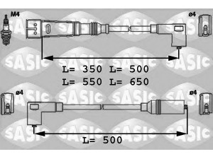 SASIC 9286019 uždegimo laido komplektas