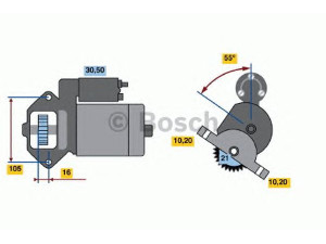 BOSCH 0 986 020 801 starteris 
 Elektros įranga -> Starterio sistema -> Starteris
23300 85E00, 23300 85E01, 23300 85E02
