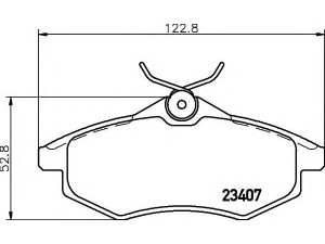 HELLA 8DB 355 010-161 stabdžių trinkelių rinkinys, diskinis stabdys 
 Techninės priežiūros dalys -> Papildomas remontas
1611457180, 425236, 425258, 425345