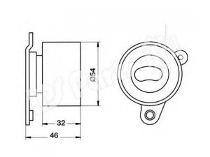 IPS Parts ITB-6243 įtempiklis, paskirstymo diržas
1350570010, 1350570030, 1350570040