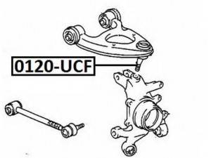 ASVA 0120-UCF atramos/vairo trauklė 
 Ašies montavimas/vairavimo mechanizmas/ratai -> Sujungimai -> Atramos/vairo trauklė
48770-59025, 48790-59025