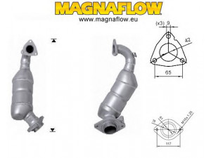 MAGNAFLOW 68003D katalizatoriaus keitiklis 
 Išmetimo sistema -> Katalizatoriaus keitiklis
2505133040