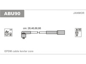JANMOR ABU90 uždegimo laido komplektas 
 Kibirkšties / kaitinamasis uždegimas -> Uždegimo laidai/jungtys
06A905409A, 06A905409E, 06A905409H