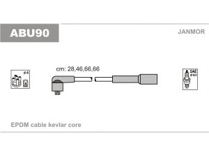 JANMOR ABU90 uždegimo laido komplektas 
 Kibirkšties / kaitinamasis uždegimas -> Uždegimo laidai/jungtys
06A905409A, 06A905409E, 06A905409H