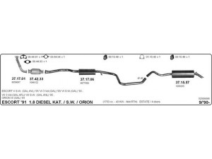 IMASAF 525000086 išmetimo sistema 
 Išmetimo sistema -> Išmetimo sistema, visa
