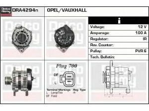DELCO REMY DRA4294N kintamosios srovės generatorius 
 Elektros įranga -> Kint. sr. generatorius/dalys -> Kintamosios srovės generatorius
89804287200, 1204424, 98042872