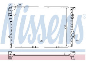 NISSENS 60752A radiatorius, variklio aušinimas 
 Aušinimo sistema -> Radiatorius/alyvos aušintuvas -> Radiatorius/dalys
1 702 969, 1.737.711, 1.737.813