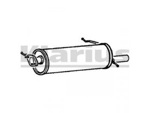 KLARIUS 210133 galinis duslintuvas 
 Išmetimo sistema -> Duslintuvas
F60340100, F60340100A, F60340100D9A