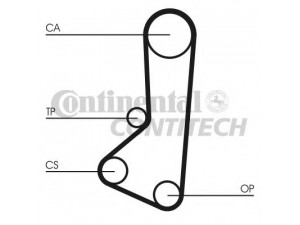 CONTITECH CT511 paskirstymo diržas 
 Techninės priežiūros dalys -> Papildomas remontas
MD015701, MD041390, MD098491, MD102249