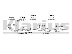 KLARIUS 790131E išmetimo sistema 
 Išmetimo sistema -> Išmetimo sistema, visa
