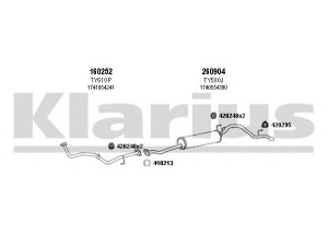 KLARIUS 900411E išmetimo sistema 
 Išmetimo sistema -> Išmetimo sistema, visa
