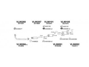 VENEPORTE 900120 išmetimo sistema 
 Išmetimo sistema -> Išmetimo sistema, visa