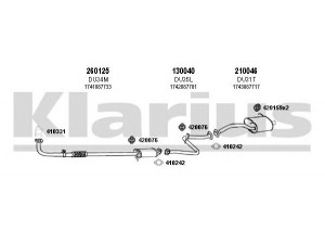 KLARIUS 300020E išmetimo sistema 
 Išmetimo sistema -> Išmetimo sistema, visa