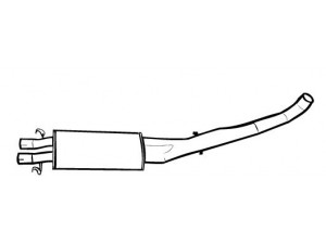 WALKER 17877 vidurinis duslintuvas 
 Išmetimo sistema -> Duslintuvas
60528963