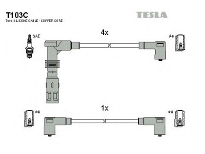 TESLA T103C uždegimo laido komplektas 
 Kibirkšties / kaitinamasis uždegimas -> Uždegimo laidai/jungtys
037905409B, N10052906