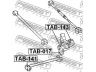 FEBEST TAB-143 įvorė, valdymo svirties montavimas 
 Ašies montavimas/vairavimo mechanizmas/ratai -> Valdymo svirtis/pasukamosios svirties sujungimas -> Montavimas/sutvirtinimas
42304-48010, 42305-48010