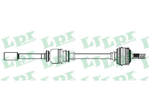 LPR DS52347 kardaninis velenas 
 Ratų pavara -> Kardaninis velenas
32739L, 32739Q, 9640626580